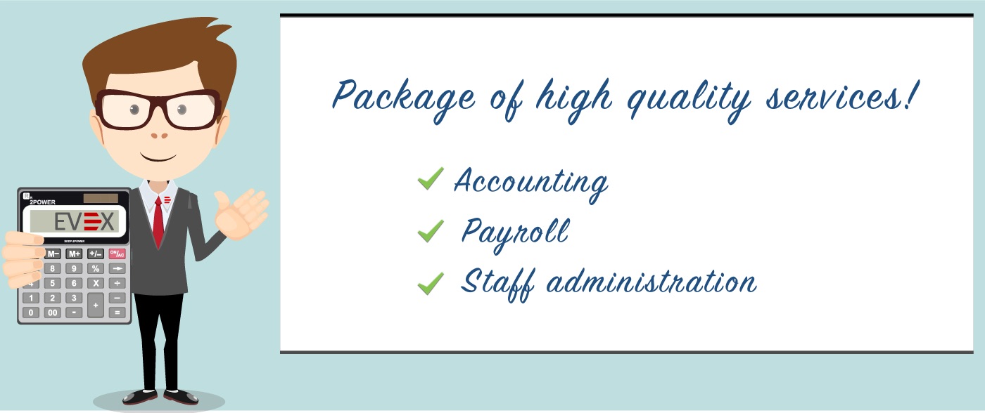 High quality package sevrice - accounting, payroll, staff administration